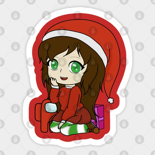 Gacha Girl merry christmas Sticker by LillyTheChibi